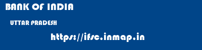 BANK OF INDIA  UTTAR PRADESH     ifsc code